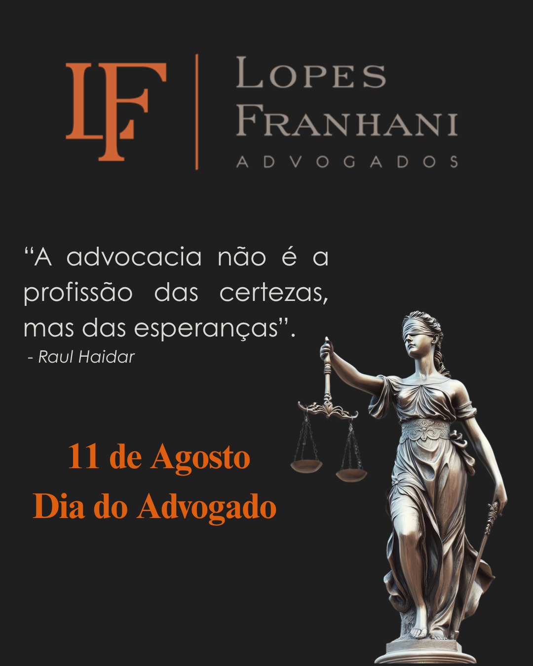 Feliz Dia do Advogado!